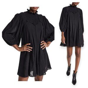 ISABEL MARANT ÉTOILE Isma Black Mini Dress,  Size FR36/S, NWT